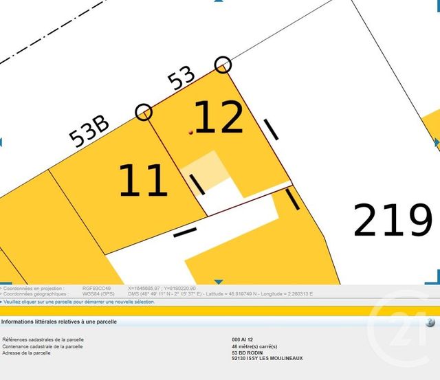 terrain à vendre - 276.0 m2 - ISSY LES MOULINEAUX - 92 - ILE-DE-FRANCE - Century 21 Immod'Issy