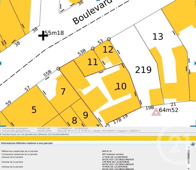 terrain à vendre - 276.0 m2 - ISSY LES MOULINEAUX - 92 - ILE-DE-FRANCE - Century 21 Immod'Issy