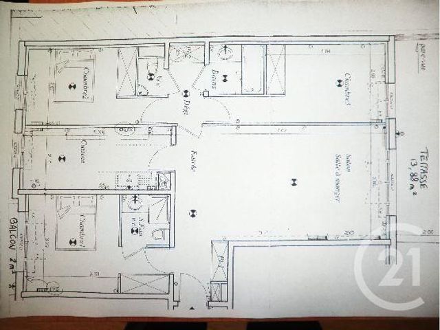 Appartement F4 à louer - 4 pièces - 88.07 m2 - ISSY LES MOULINEAUX - 92 - ILE-DE-FRANCE - Century 21 Immod'Issy